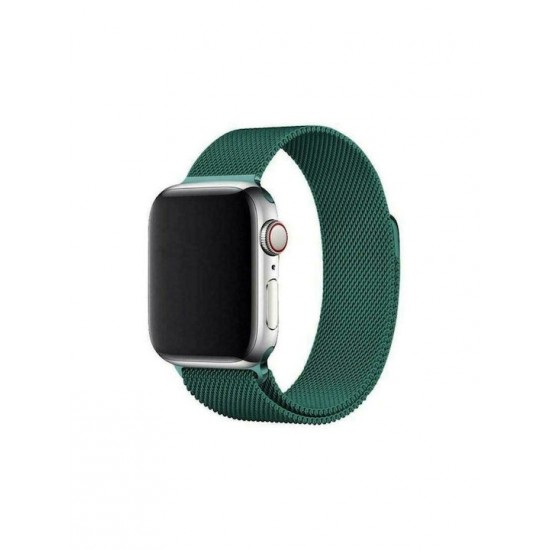 Hurtel Magnetic Λουράκι Ανοξείδωτο Ατσάλι Πράσινο (Apple Watch 42/44/45mm)
