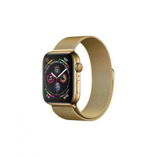 Hurtel Magnetic Λουράκι Ανοξείδωτο Ατσάλι Χρυσό (Watch 7 41mm)