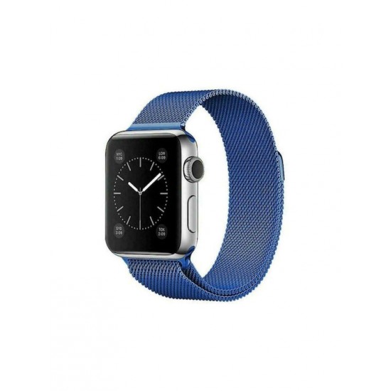 Hurtel Magnetic Λουράκι Ανοξείδωτο Ατσάλι Μπλε (Apple Watch 42/44/45mm)