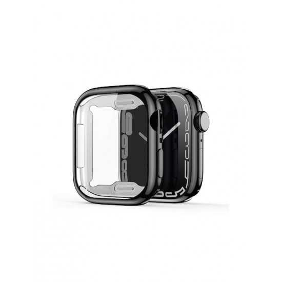 Dux Ducis Samo Θήκη Σιλικόνης σε Μαύρο χρώμα για το Apple Watch 45mm