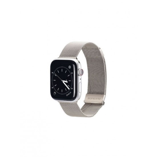 Dux Ducis Strap Λουράκι Ανοξείδωτο Ατσάλι Ασημί (Apple Watch 38/40/41mm)
