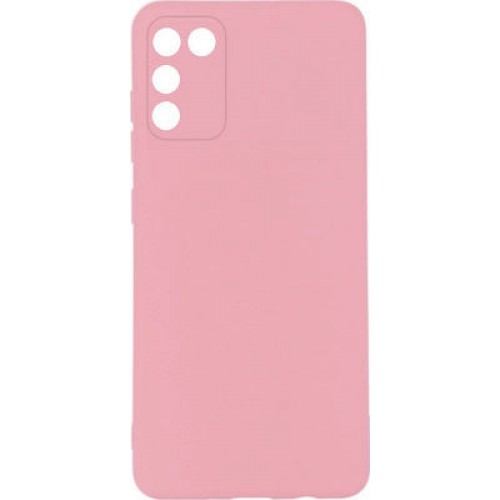 Oem Θήκη Σιλικόνης Matt Με έξτρα προστασία για τις κάμερες Για Samsung Galaxy A02s Ροζ