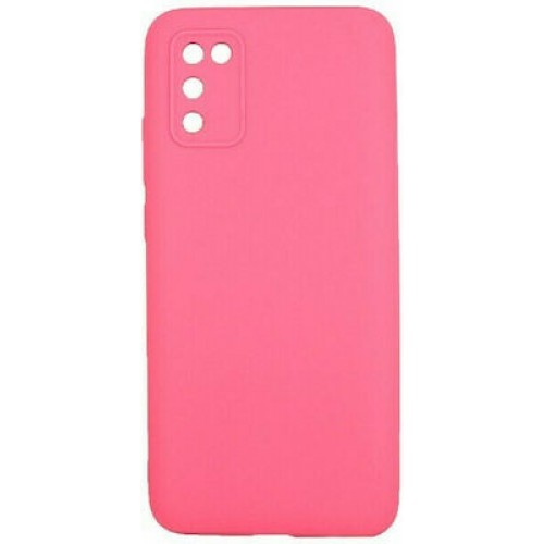 Oem Θήκη Σιλικόνης Matt Με έξτρα προστασία για τις κάμερες Για Samsung Galaxy A02s Φουξια
