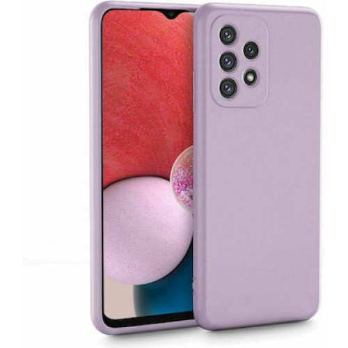 Samsung Galaxy A13 4G LeeWello Silky and Soft Touch Finish Silicone Back Cover Case Βιολετι