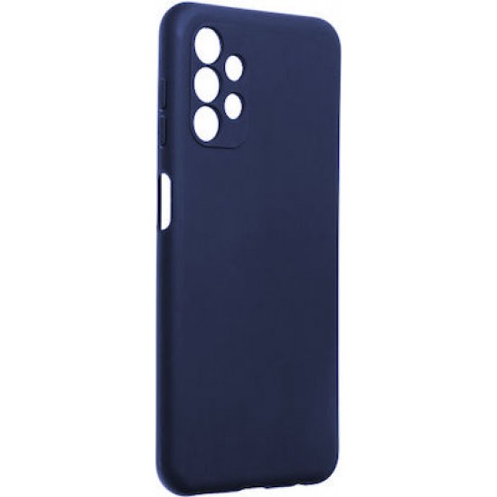 Samsung Galaxy A13 4G LeeWello Silky and Soft Touch Finish Silicone Back Cover Case Σκουρο Μπλε