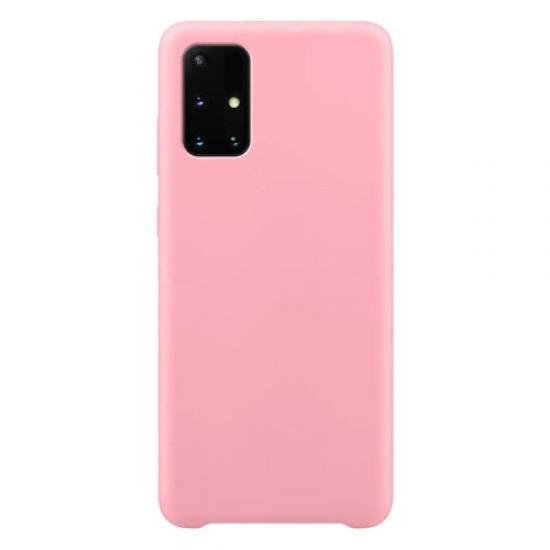 Silicone Case Soft Flexible Rubber Cover for Samsung Galaxy A02s  pink