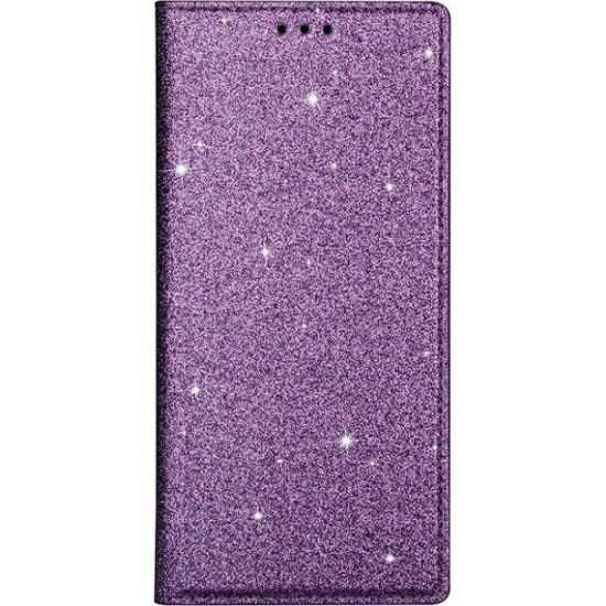 Xiaomi Redmi 9a Glitter Magnetic Book Case Purple (oem)