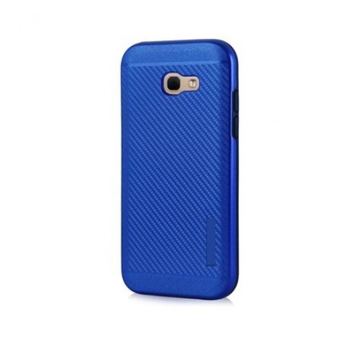 POWERTECH Θήκη Carbon Armor Hybrid για Samsung Galaxy A3 2017, Blue