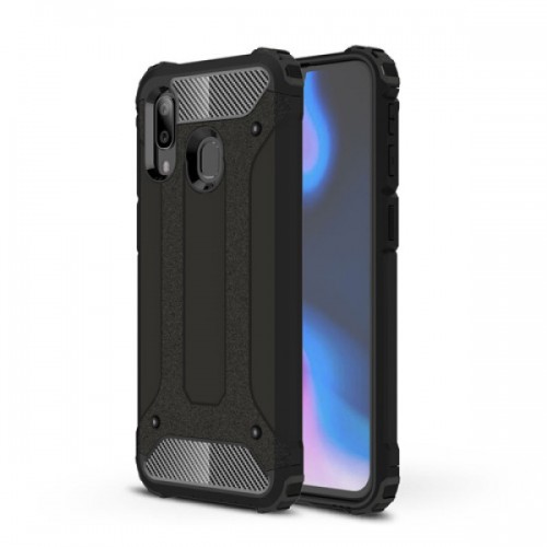 Hurtel Hybrid Armor Θήκη Tough Rugged Cover για Samsung Galax A40 μαυρο Hurtel Hybrid Armor Θήκη Tough Rugged Cover για Samsung Galax A40 μαυρο