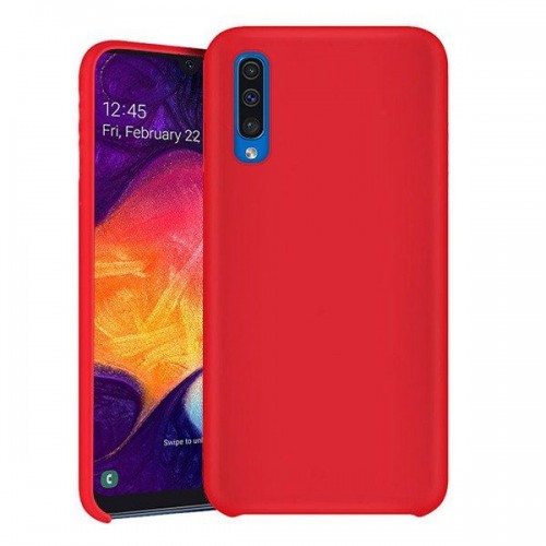 OEM Θήκη Σιλικόνης Matt Για Samsung Galaxy A50 / A30S / A50S Κοκκίνο 