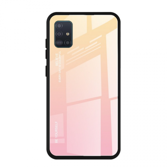 Gradient Glass Back Cover Ροζ (Galaxy A71)