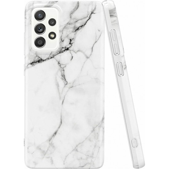 Wozinsky Marble Back Cover Σιλικόνης Άσπρη (Galaxy A52 5G / A52 4G)