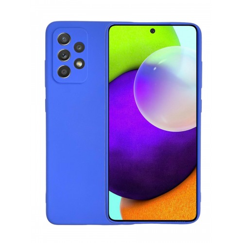 Oem Θήκη Σιλικόνης Matt Για Samsung Galaxy A52 4G/5G A32 4G μπλε