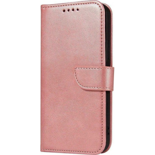 Magnet Case elegant bookcase type case with kickstand for Samsung Galaxy A72 4G / Α72 5G pink