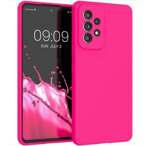 Oem Θήκη Σιλικόνης Matt ΓΙΑ Samsung Galaxy A73 5G Φούξια