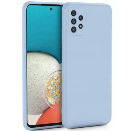 Oem Θήκη Σιλικόνης Matt ΓΙΑ Samsung Galaxy A73 5G Γαλάζιο