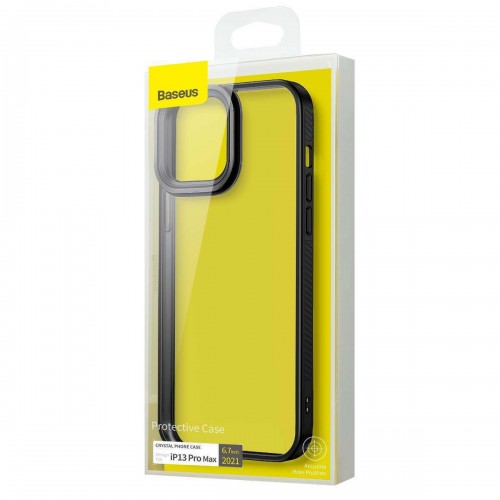Baseus Crystal Back Cover Σιλικόνης Διάφανο/Μαύρο (iPhone 13 Pro Max) Baseus Crystal Back Cover Σιλικόνης Διάφανο/Μαύρο (iPhone 13 Pro Max)
