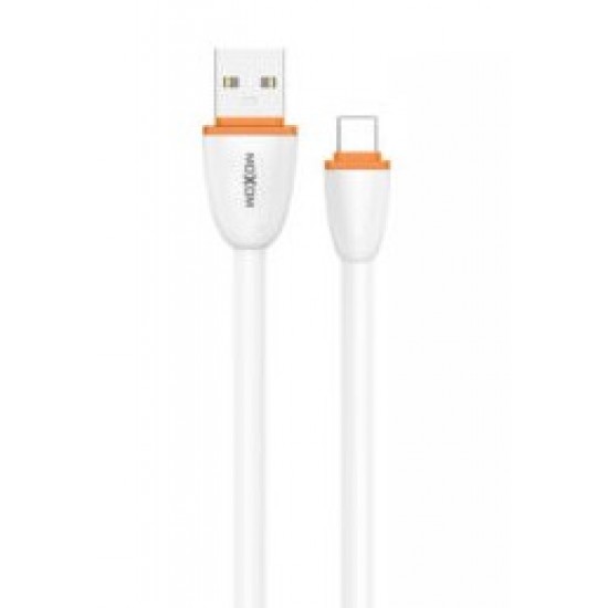 Moxom MX-CB96 Flat USB to Type-C Cable Ασπρο 1m