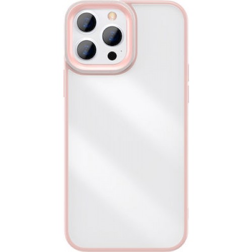 Baseus Crystal Back Cover Σιλικόνης Διάφανο/Ροζ (iPhone 13 Pro) Baseus Crystal Back Cover Σιλικόνης Διάφανο/Ροζ (iPhone 13 Pro)