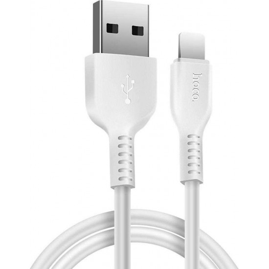 Hoco Regular USB 2.0 to micro USB Cable Λευκό 2m (X20 Flash)