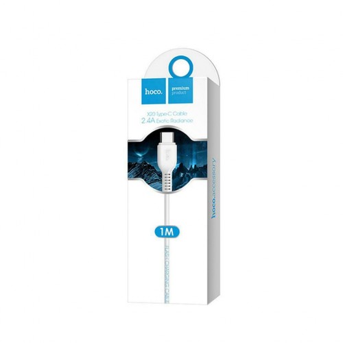 Hoco Regular USB 2.0 Cable USB-C male - USB-A male Λευκό 1m (X20 Flash) Hoco Regular USB 2.0 Cable USB-C male - USB-A male Λευκό 1m (X20 Flash)