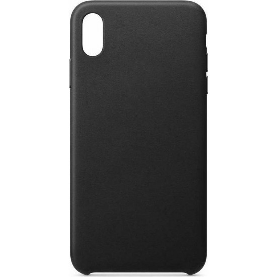 ECO Leather Back Cover Δερματίνης Μαύρο (iPhone XR)