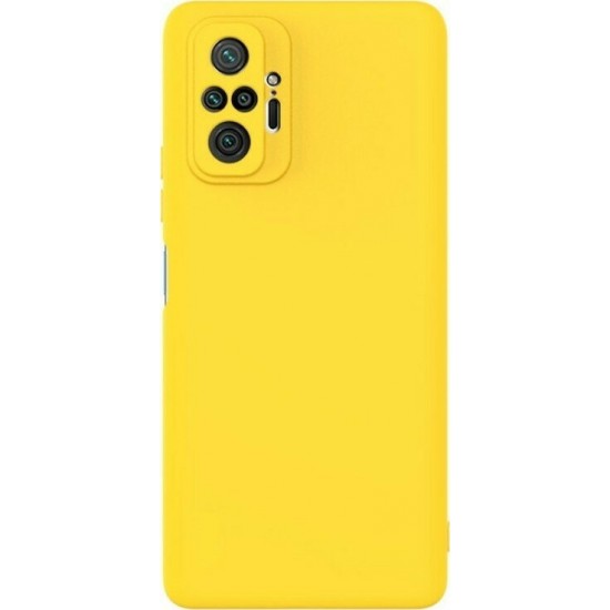 Forcell Silicone Lite Back Cover Κίτρινο (Redmi Note 10 Pro)