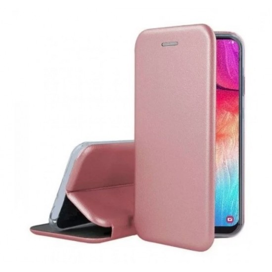 Elegance Πορτοφόλι Ροζ Χρυσο (Xiaomi Redmi Note 10 / Note 10s)