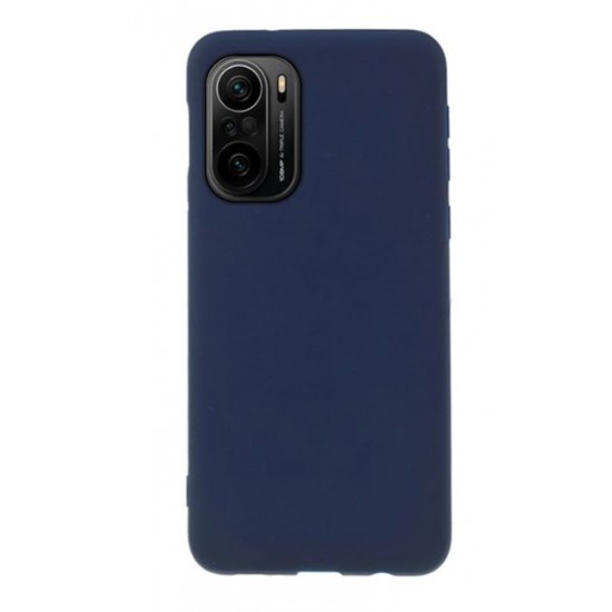 Πίσω κάλυμμα θήκης Soft Matt (Xiaomi Poco F3 / Mi 11i) σκούρο-μπλε