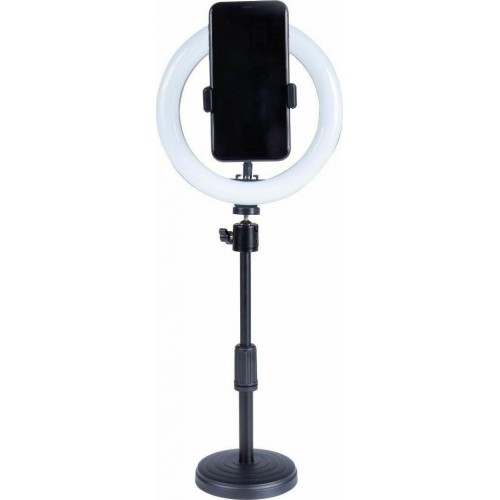 XO Ring Light SMN-8 20.32cm με Επιτραπέζια Βάση Στήριξης και Βάση για Κινητό Table Led Lamp