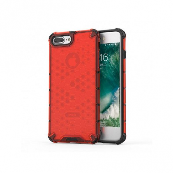 Hurtel Honeycomb Back Cover Κόκκινη (iPhone 8/7 Plus)