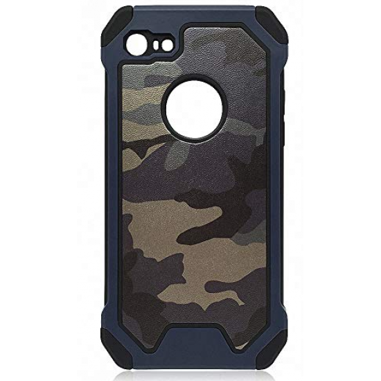 Θηκη armor σιλικόνης σε στυλ camo (iPhone SE 2020 / 7 / 8) Μπλε