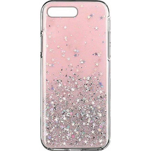 Wozinsky Star Glitter Shining Back Cover Σιλικόνης Ανθεκτική Ροζ (iPhone 8/7 Plus)