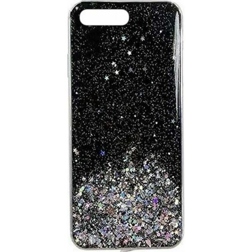 Wozinsky Glitter Shining Back Cover Σιλικόνης Μαύρο (iPhone 8/7 Plus)