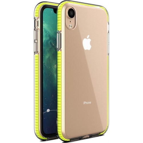 Spring Back Cover Σιλικόνης Κίτρινο (iPhone XR)