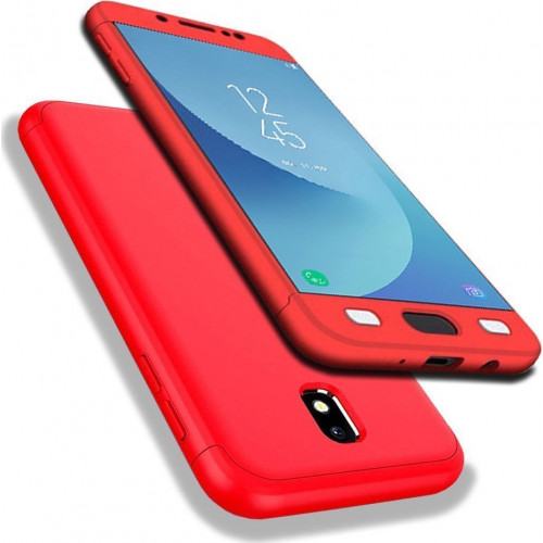 360 ΠΡΟΣΤΑΣΙΑ ΜΠΡΟΣΤΑ ΚΑΙ ΠΙΣΩ ΟΛΟΚΛΗΡΗ ΘΗΚΗ SAMSUNG GALAXY J3 2017 J330 ΚΟΚΚΙΝΟ