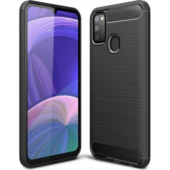 Brushed Carbon Back Cover Μαύρο (Galaxy M21 / M30s)