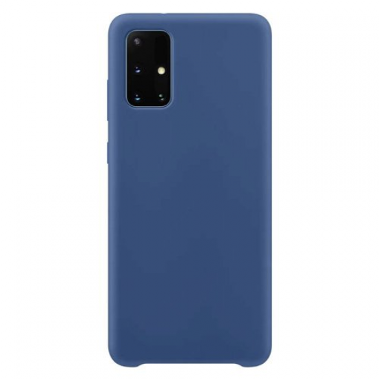 Silicone Case Soft Flexible Rubber Cover for Samsung Galaxy M51 blue