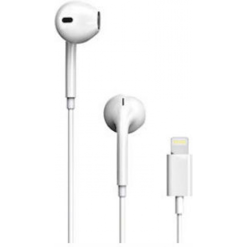 Moxom MX-EP49 Earbuds Handsfree με Βύσμα Lightning Λευκό