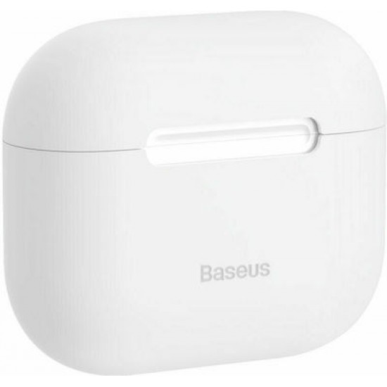 Baseus Super Thin Θήκη Σιλικόνης σε Λευκό χρώμα για Apple AirPods 3