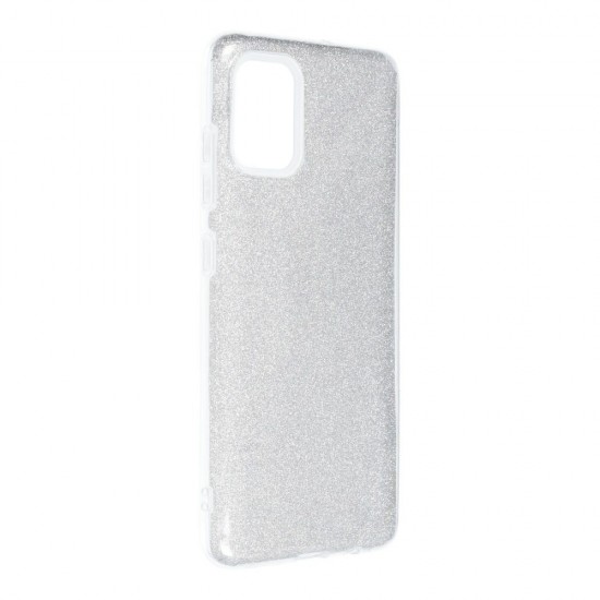 Glitter Case Shining Cover Gold Dust Για Xiaomi Redmi Note 10 / 10s Ασημένιο 