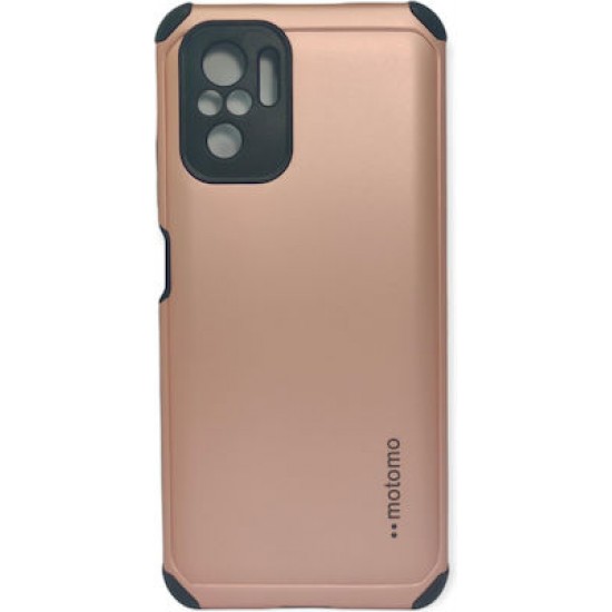 Motomo Tough Armor Back Cover Πλαστικό / Σιλικόνης Ανθεκτική Ροζ Χρυσο ( Xiaomi Redmi Note 10 / 10s)