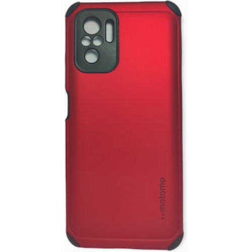 Motomo Tough Armor Back Cover Πλαστικό / Σιλικόνης Ανθεκτική Κοκκινο ( Xiaomi Redmi Note 10 / 10s)