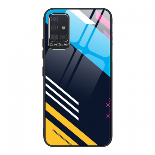 Έγχρωμη γυάλινη θήκη ανθεκτική κάλυψη με Tempered Glass Πίσω και κάλυμμα κάμερας Samsung Galaxy A51 / A31 μοτίβο 2 Έγχρωμη γυάλινη θήκη ανθεκτική κάλυψη με Tempered Glass Πίσω και κάλυμμα κάμερας Samsung Galaxy A51 / A31 μοτίβο 2