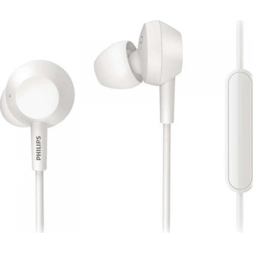 Philips TAE4105 In-ear Handsfree με Βύσμα 3.5mm Λευκό