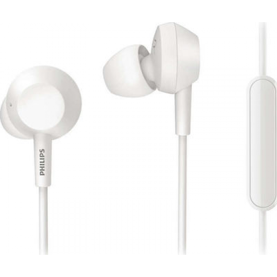 Philips TAE4105 In-ear Handsfree με Βύσμα 3.5mm Λευκό