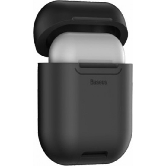 Baseus Anti-dust Wireless Charger Silicone Protective Case για Airpods Μαύρο
