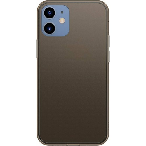 Baseus Frosted Glass Back Cover Συνθετική Μαύρο (iPhone 12 mini)