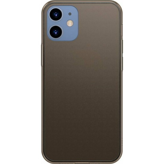 Baseus Frosted Glass Back Cover Συνθετική Μαύρο (iPhone 12 mini)