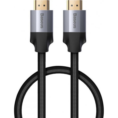 Baseus HDMI 2.0 Braided Cable HDMI male - HDMI male 2m Μαύρο Baseus HDMI 2.0 Braided Cable HDMI male - HDMI male 2m Μαύρο